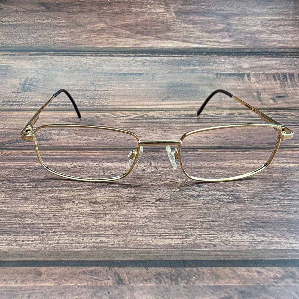 Randolph Liberty‎ Gold Metal Rectangular Eyeglass Frames 54-20-145 Romania